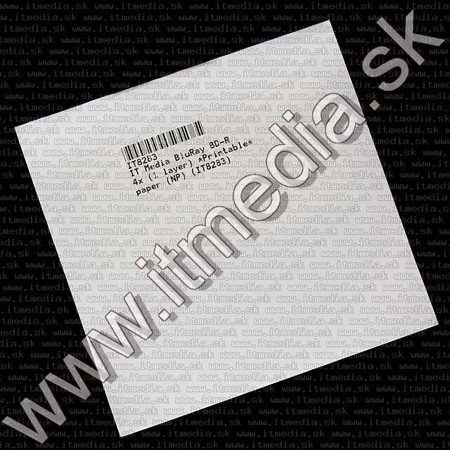 IT Media BluRay BD-R 4x (1 layer) *Printable* paper (NP) (IT8283) Image of IT Media BluRay BD-R 4x (1 layer) *Printable* paper (NP) (IT8283)